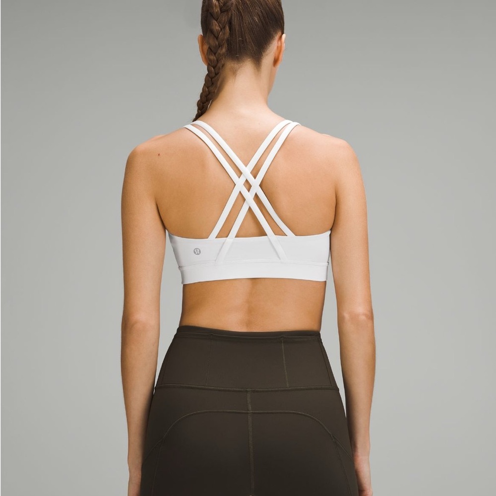 Lululemon Athletica White Crossback Sports Bra- size 8